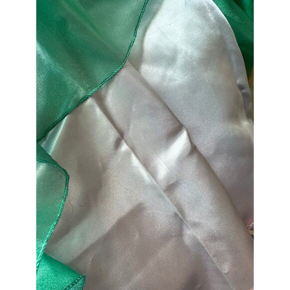 Vintage Handmade Sleeveless Full Skirt Green Party Dress Size Large - Picture 5 of 6